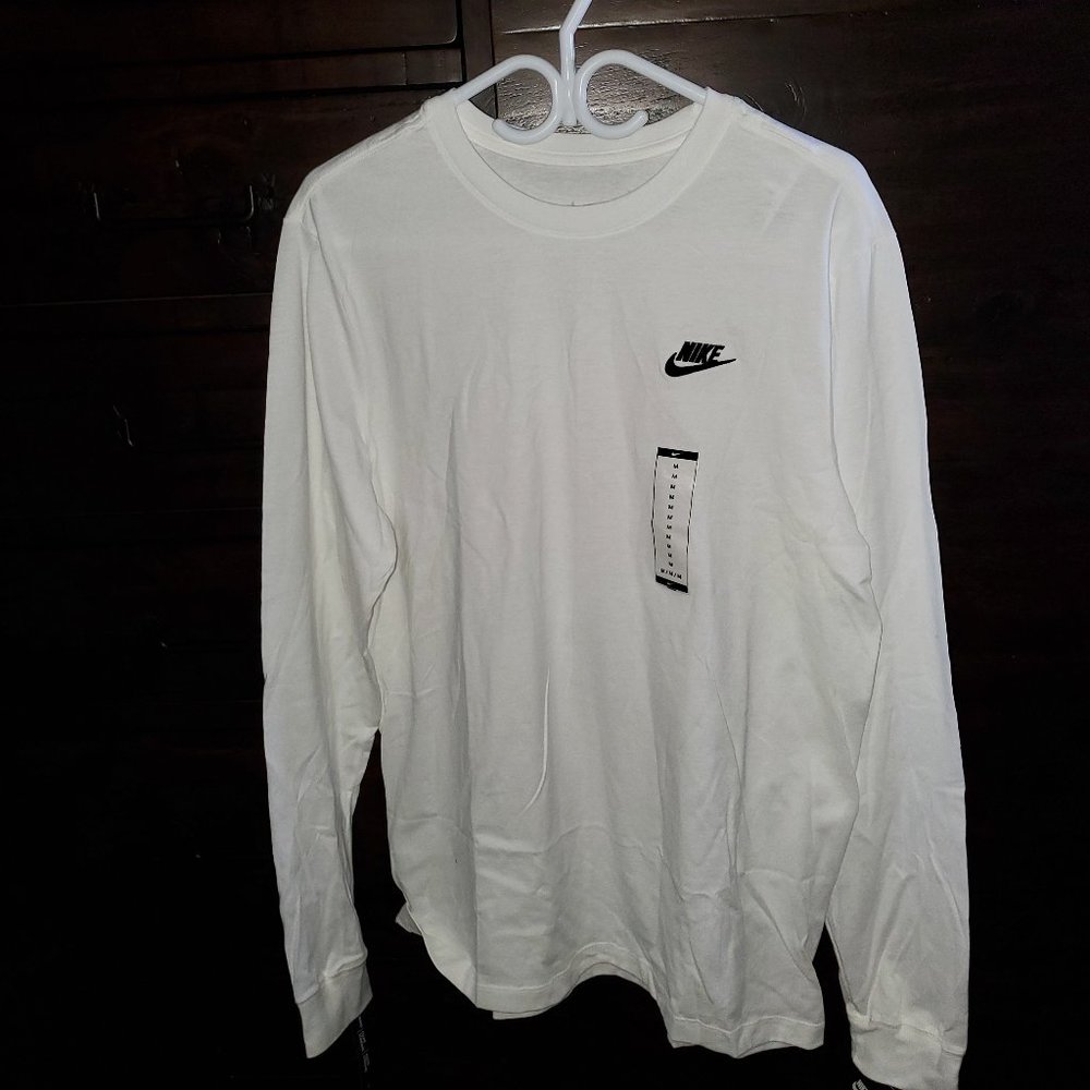 NIKE SPORTSWEAR MEN'S LONG-SLEEVE T-SHIRT WHITE